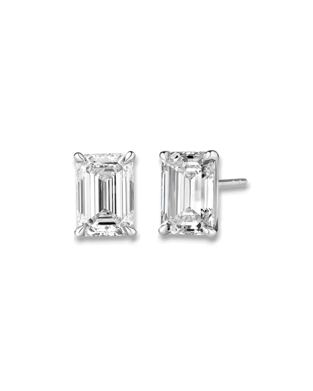 Emerald Lab Diamond Studs