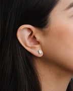 Emerald Lab Diamond Studs
