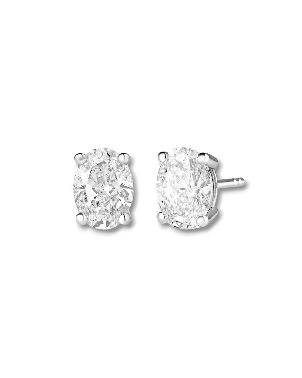 Oval Lab Diamond Studs