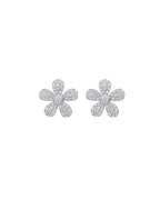 Aretes Fleur Pavé