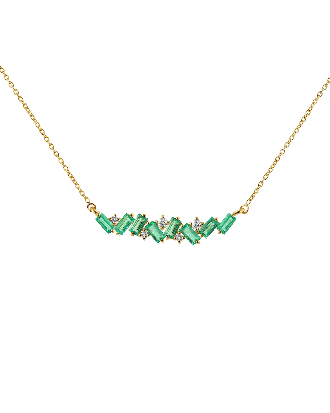 Baguette Emerald Bar