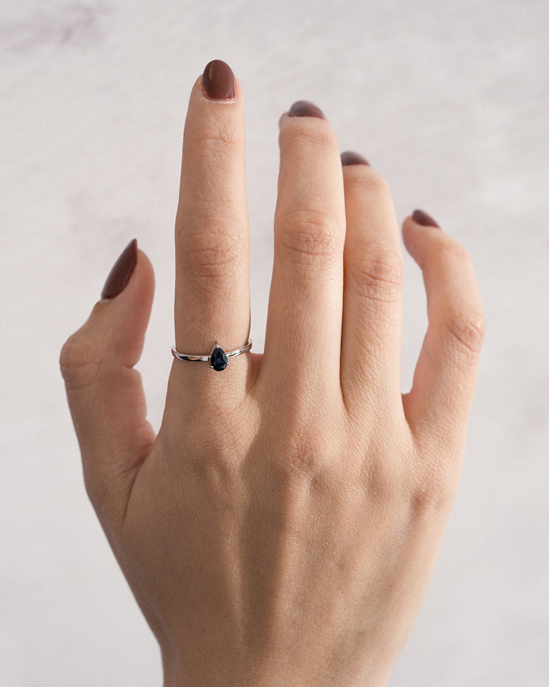 Anillo Gota Zafiro