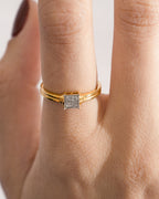 Anillo Pavé Square