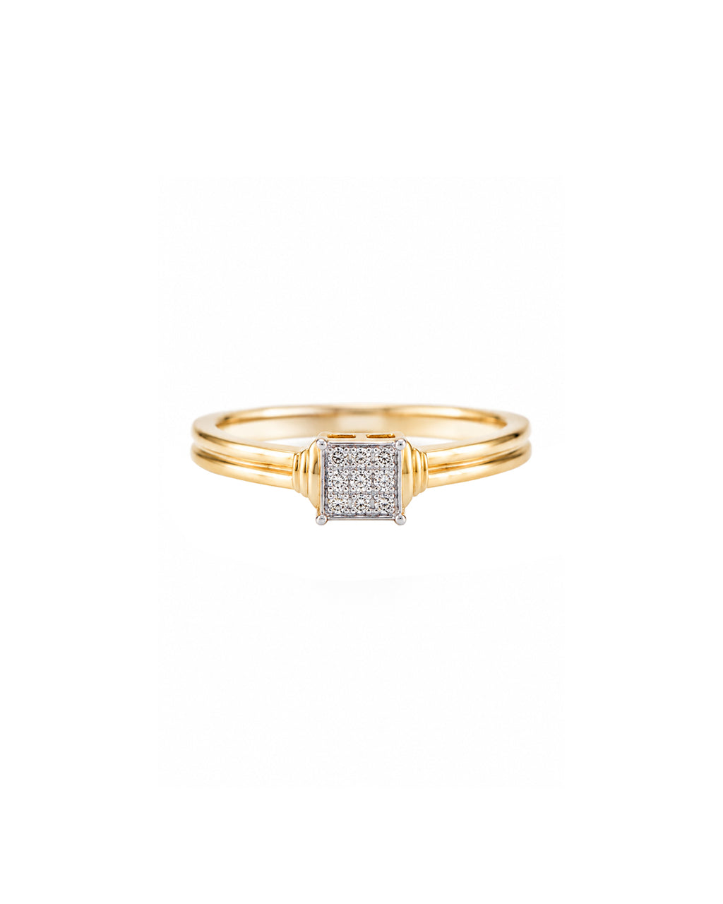 Anillo Pavé Square