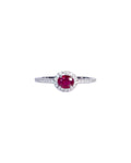 Anillo Ruby Halo