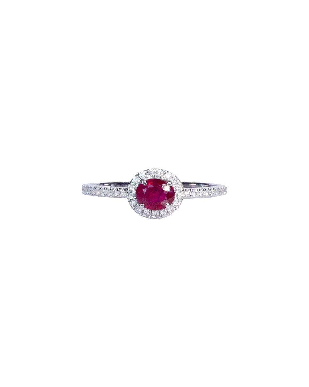 Anillo Ruby Halo