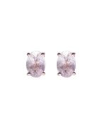 Oval Morganite Studs