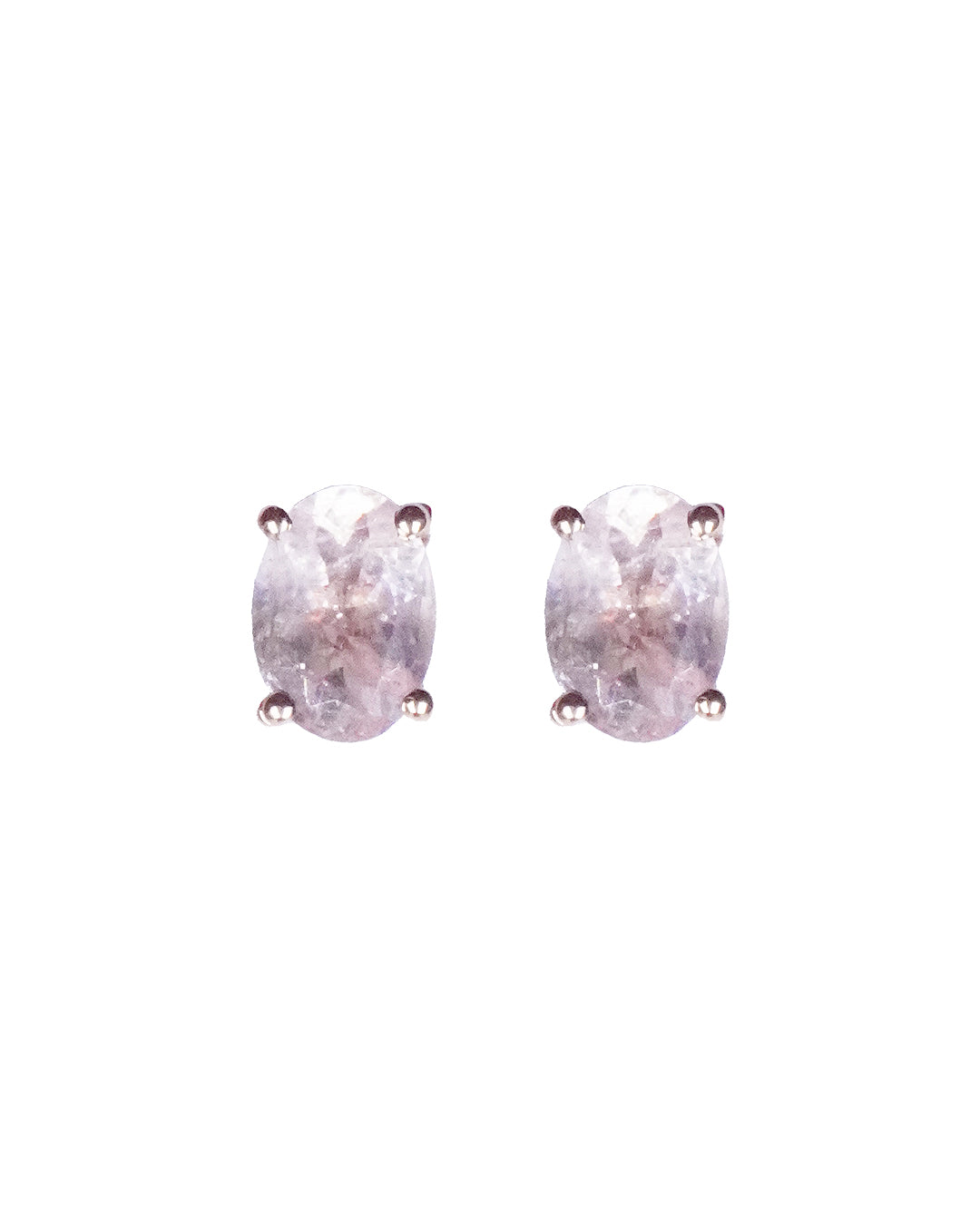 Oval Morganite Studs