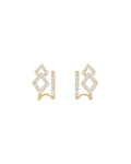 Geometric Diamond Ear Jackets