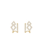 Geometric Diamond Ear Jackets