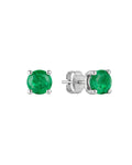 Aretes Solitario Esmeralda