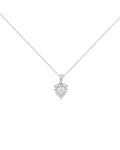 Heart Halo Diamond Necklace