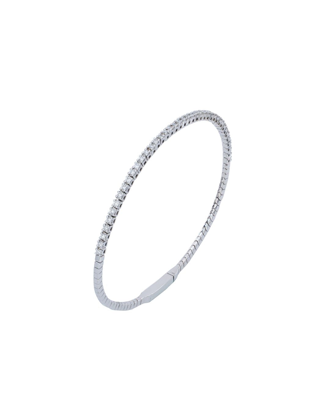 Half Lab Diamond Tennis Bangle