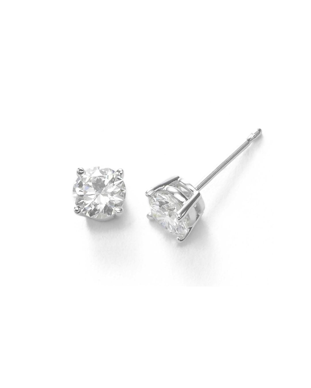 Aretes corte redondo lab diamond