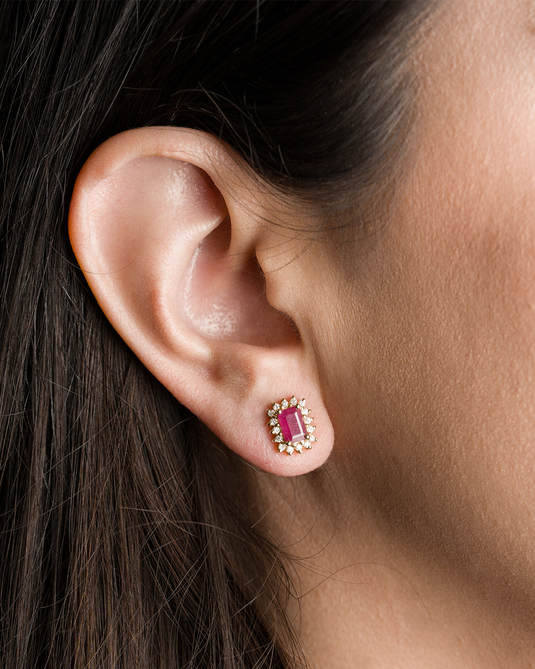 Aretes Rubí Royale