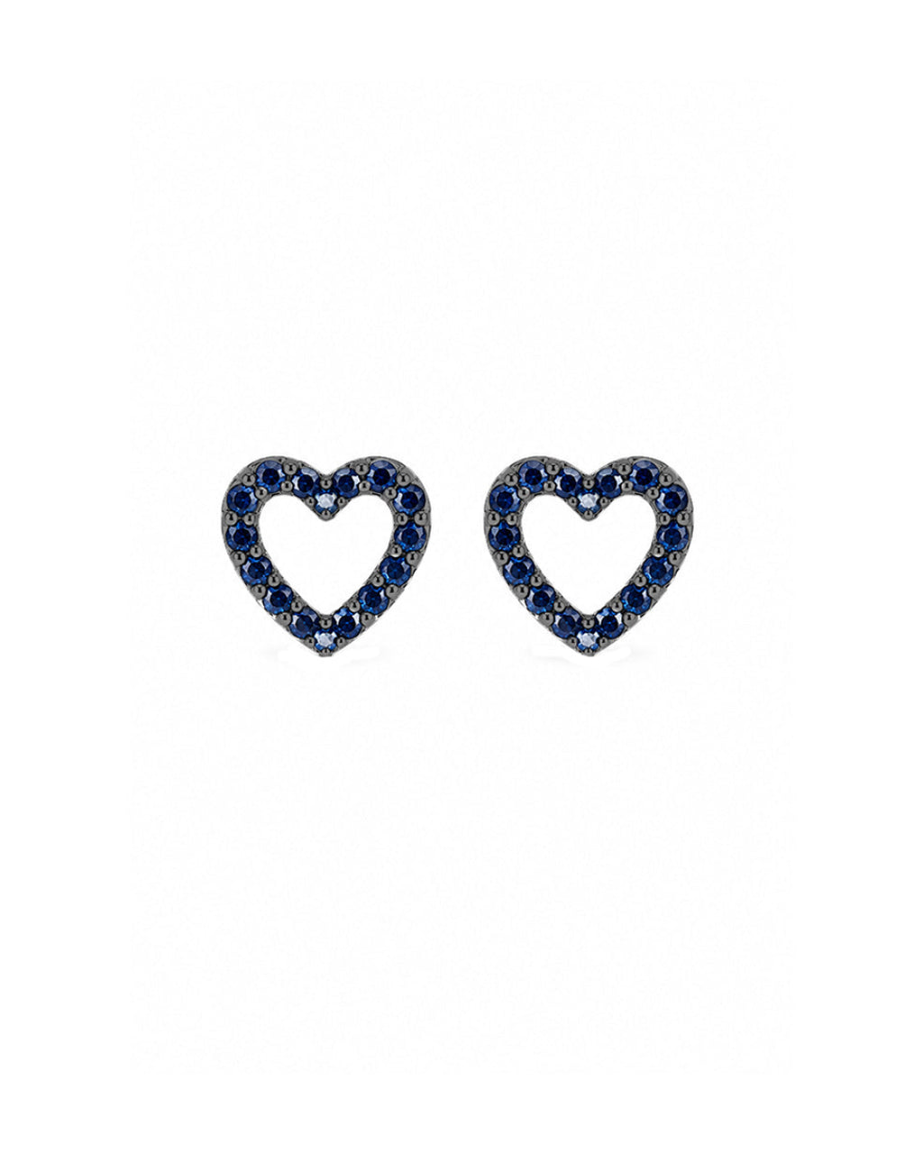 Aretes Corazón Zafiro