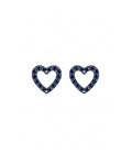 Aretes Corazón Zafiro