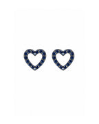 Aretes Corazón Zafiro
