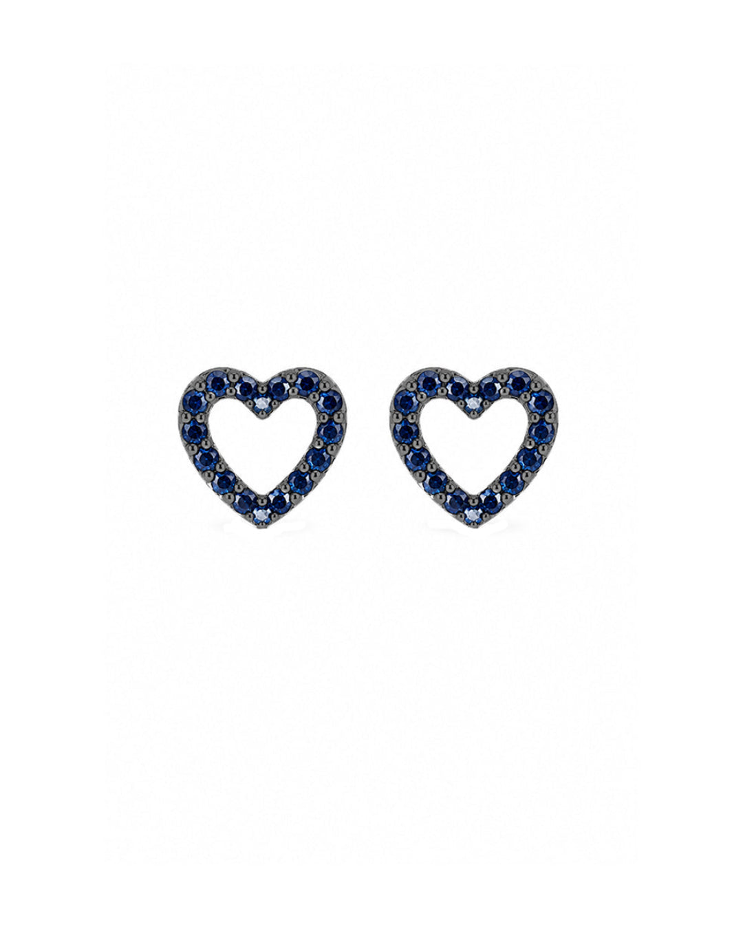 Aretes Corazón Zafiro