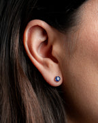 Aretes Solitario Zafiro
