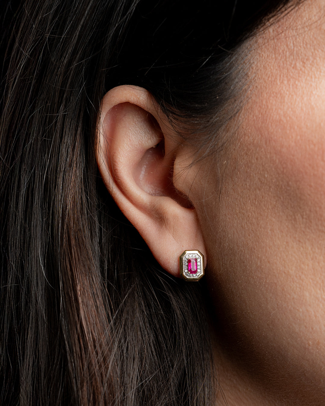 Aretes Emlia Rubí