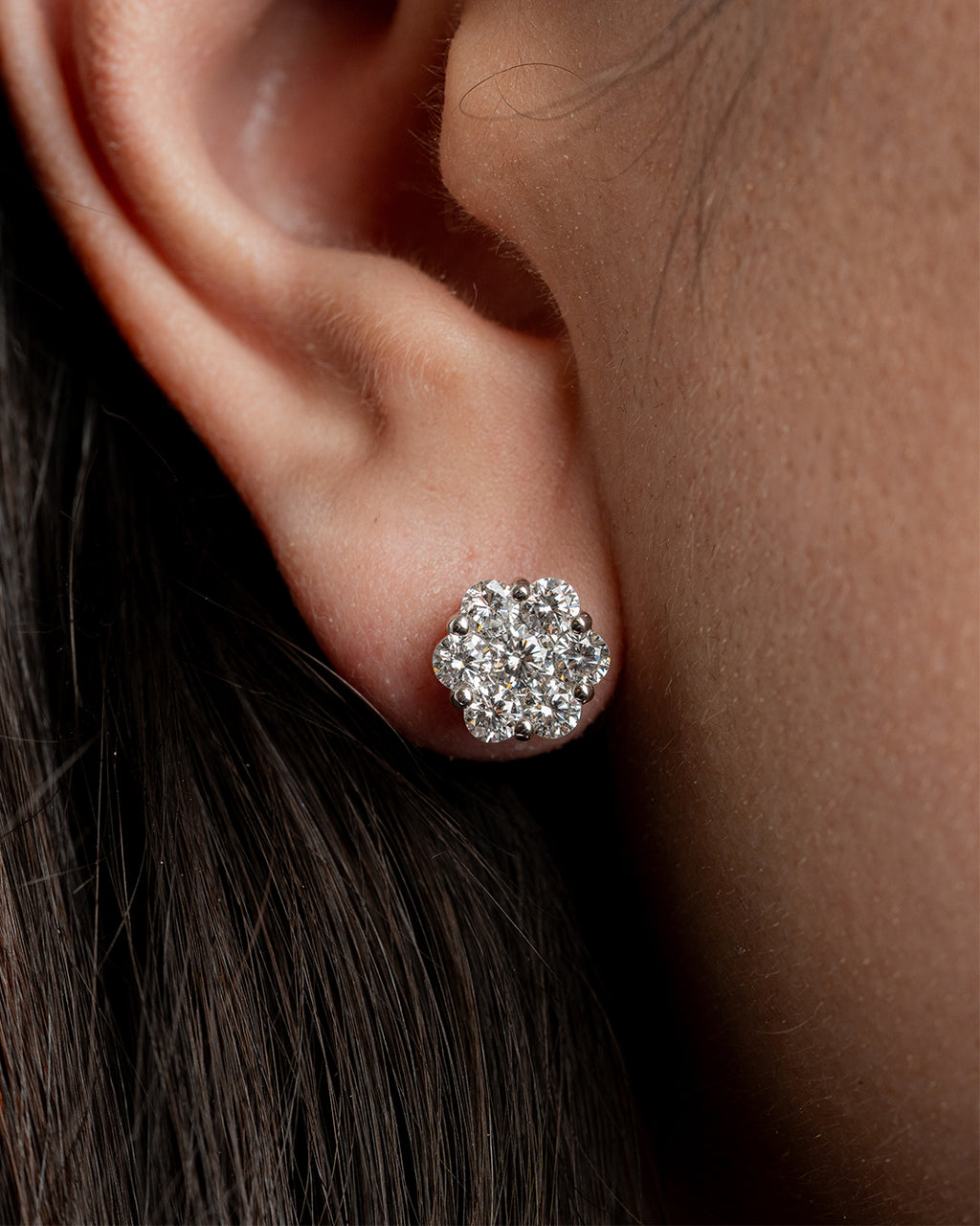 Aretes Fleur Illusion