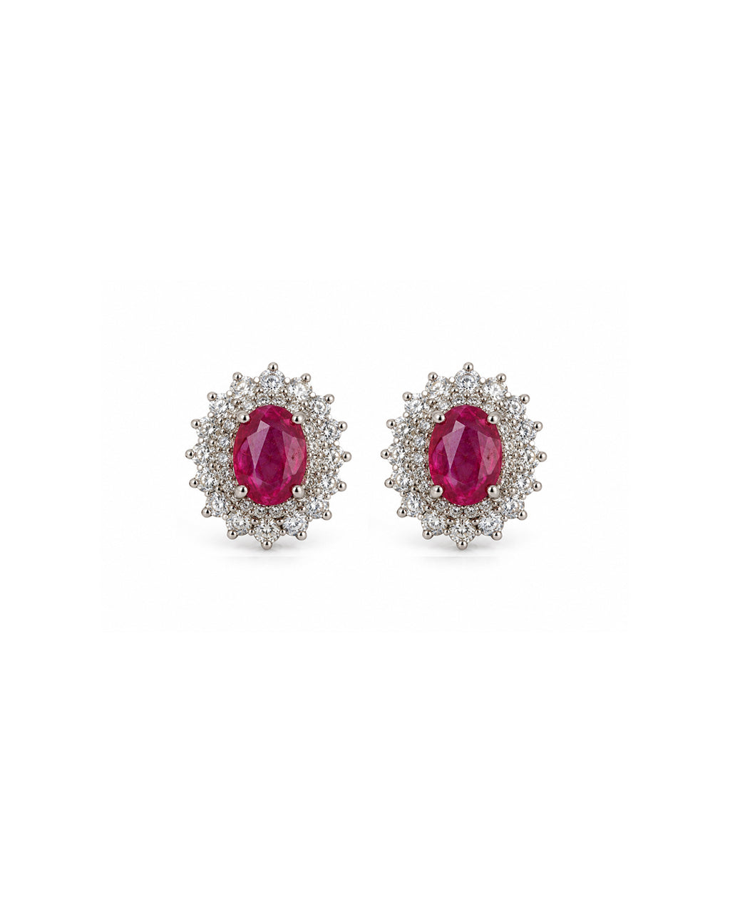 Aretes Lina Rubí Halo