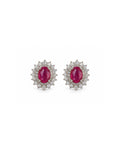 Aretes Lina Rubí Halo