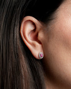 Aretes Lina Rubí Halo