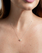 Collar Halo Yellow Diamond
