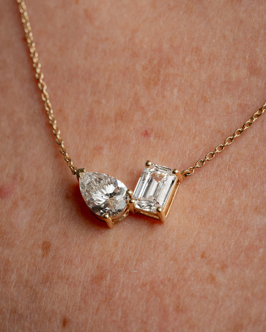 Toi et Moi Lab Diamond Necklace