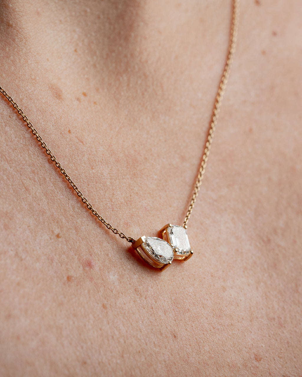 Toi et Moi Lab Diamond Necklace