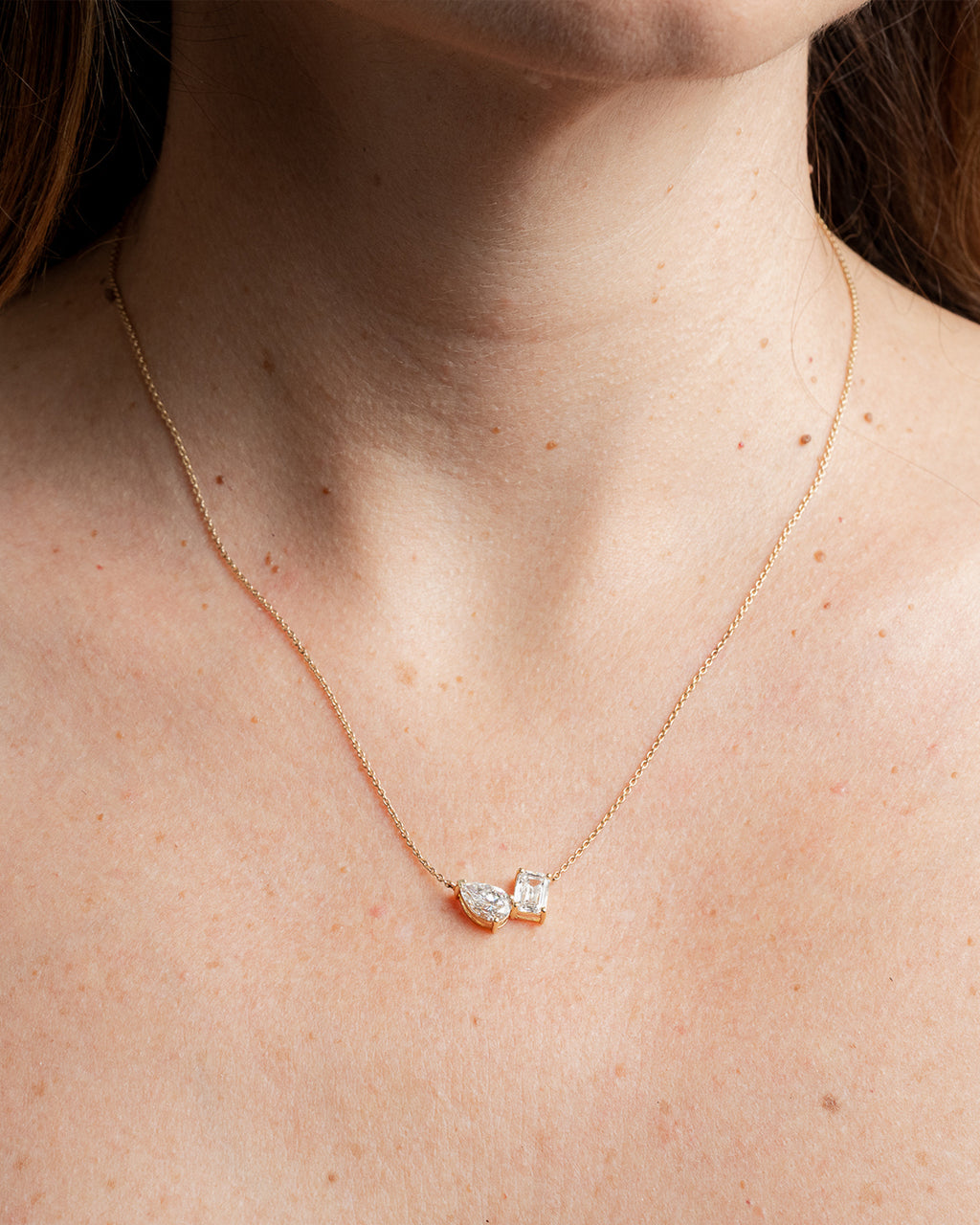 Toi et Moi Lab Diamond Necklace