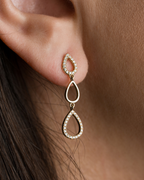 Diamond Drop Earrings