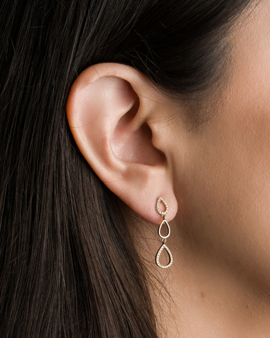 Diamond Drop Earrings