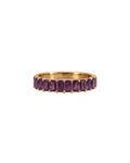 Amethyst Half Eternity Band