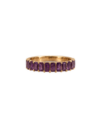 Amethyst Half Eternity Band