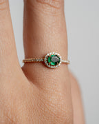 Anillo Esmeralda Halo