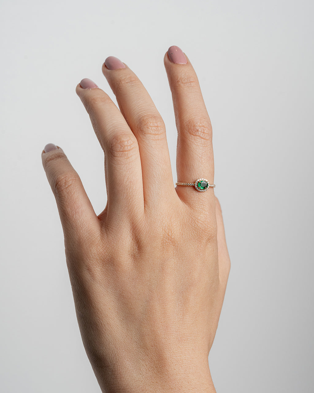 Anillo Esmeralda Halo