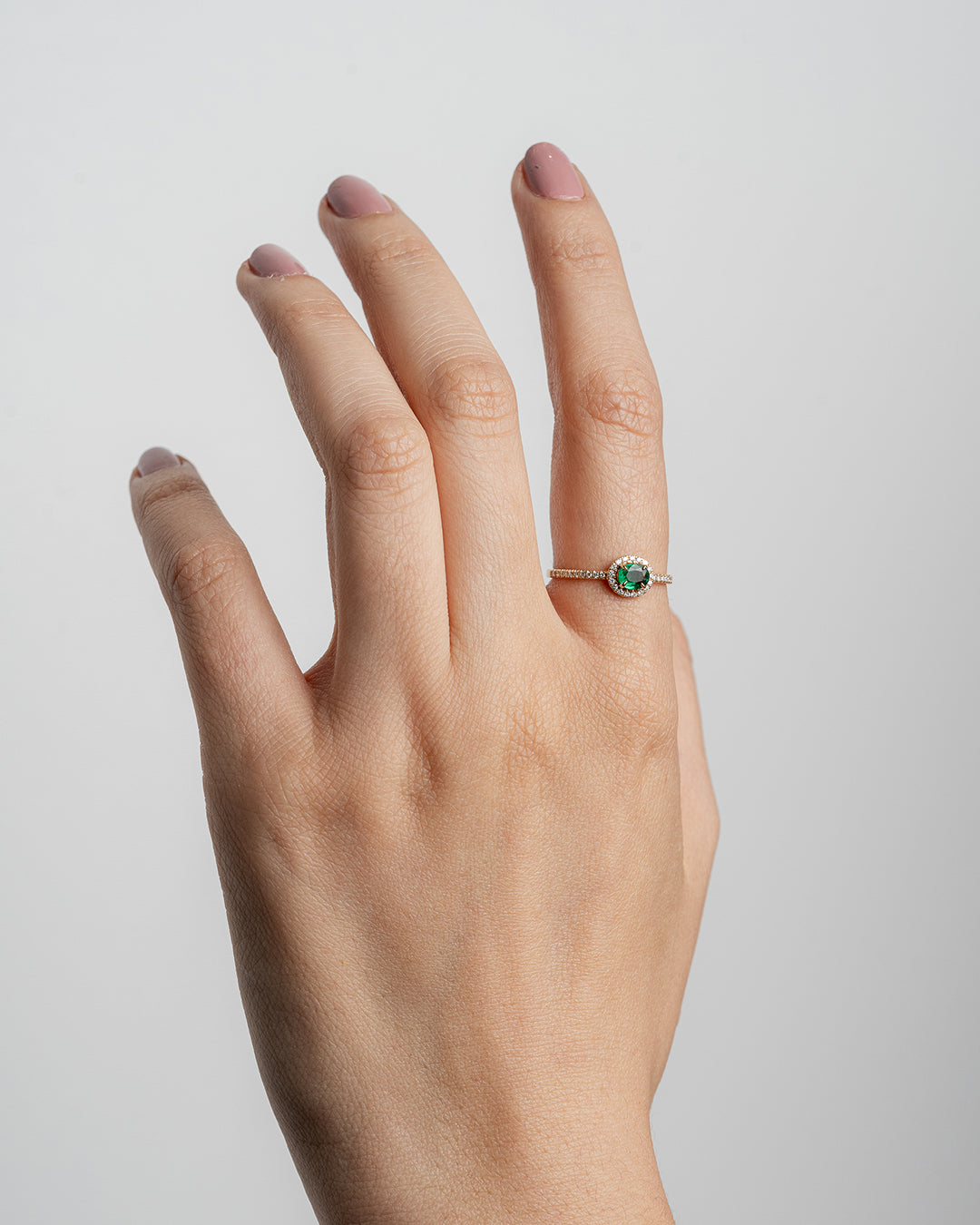 Anillo Esmeralda Halo