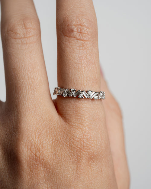 Anillo Aurora Baguette