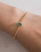 Pulsera Olivia Esmeralda Halo