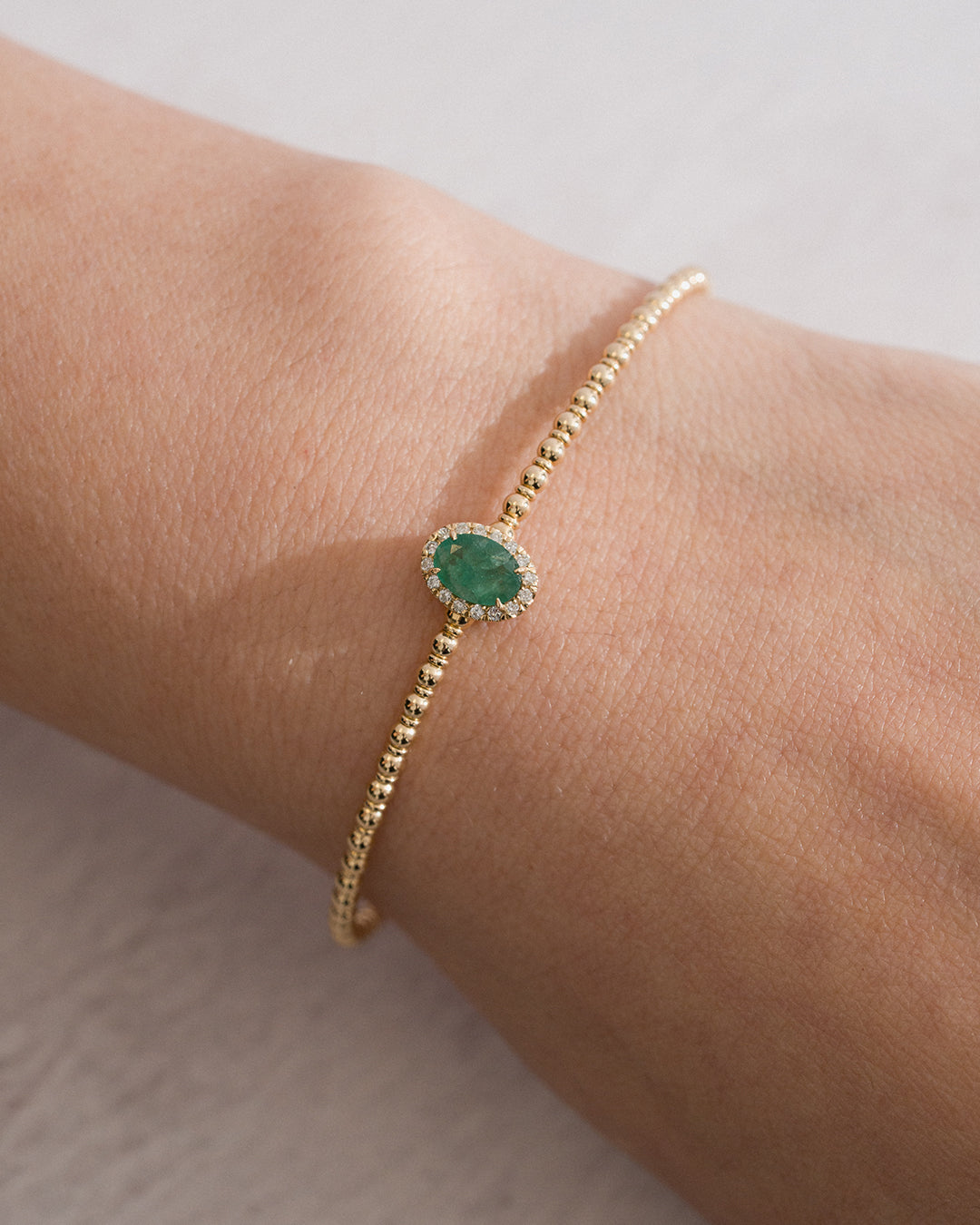 Pulsera Olivia Esmeralda Halo