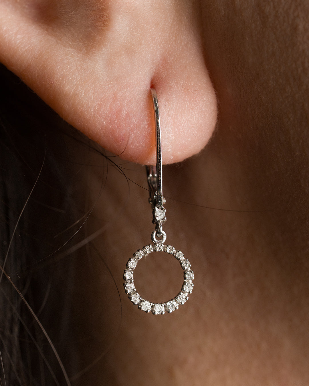 Aretes Halo Drop
