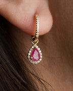 Aretes Rubí Rosée