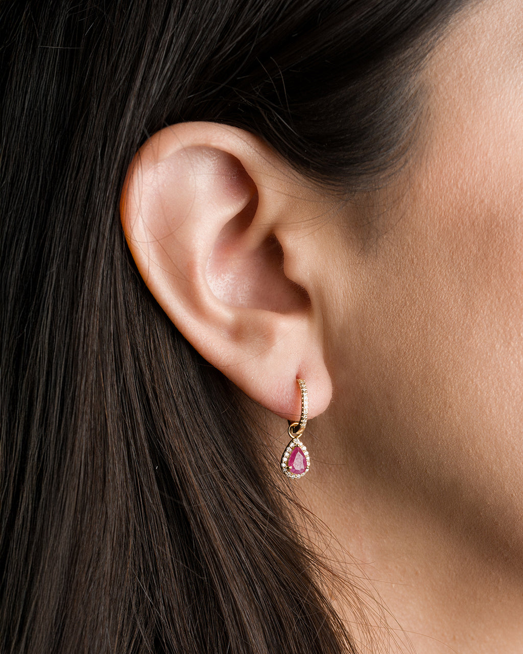 Aretes Rubí Rosée