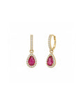 Aretes Rubí Rosée
