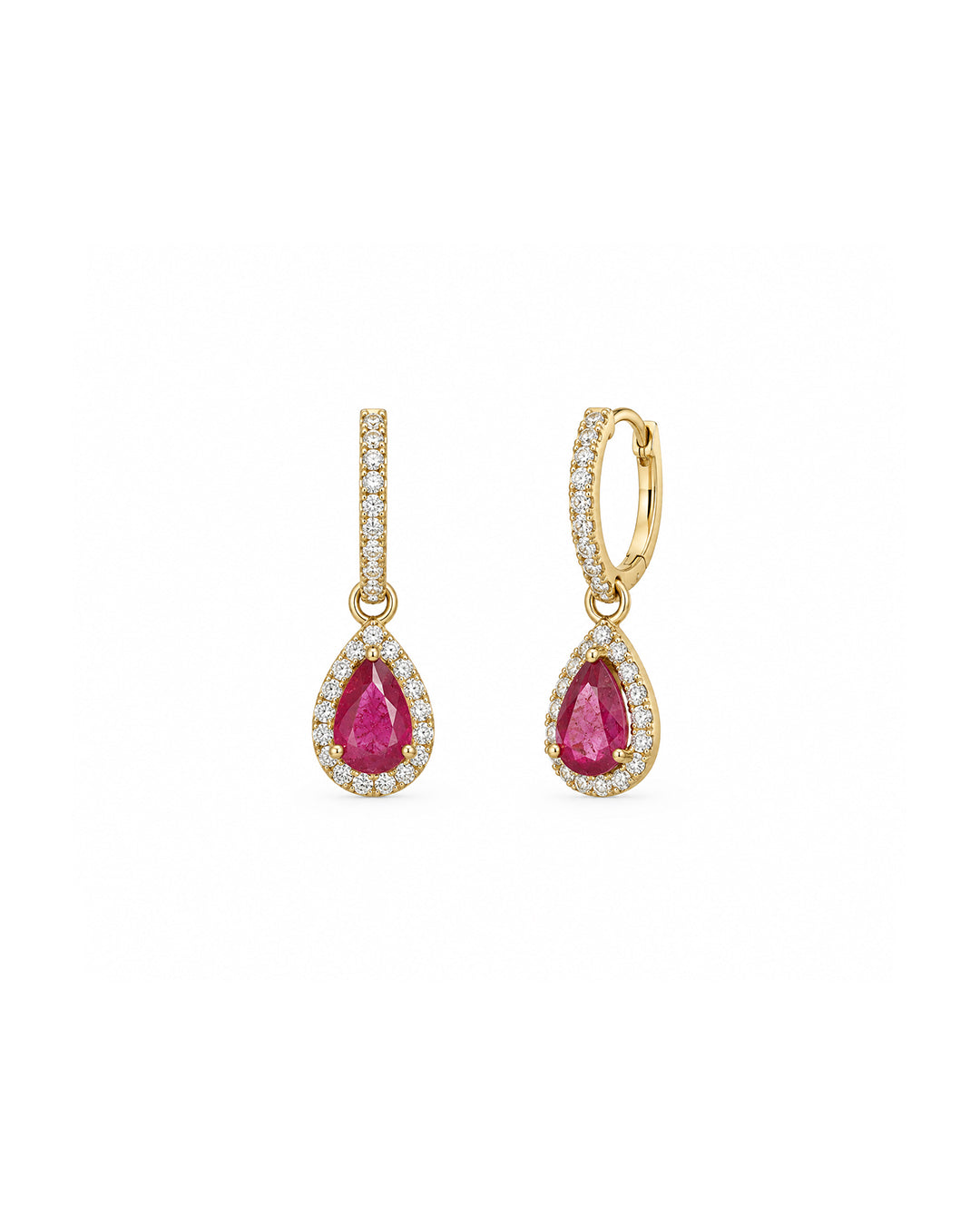 Aretes Rubí Rosée