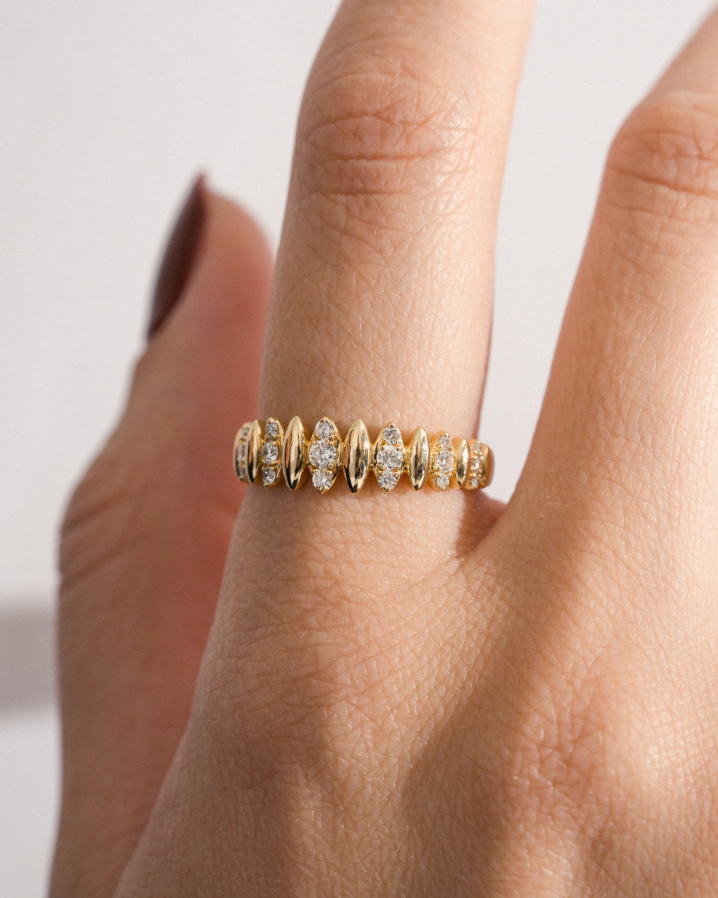 Marquise Diamond Band