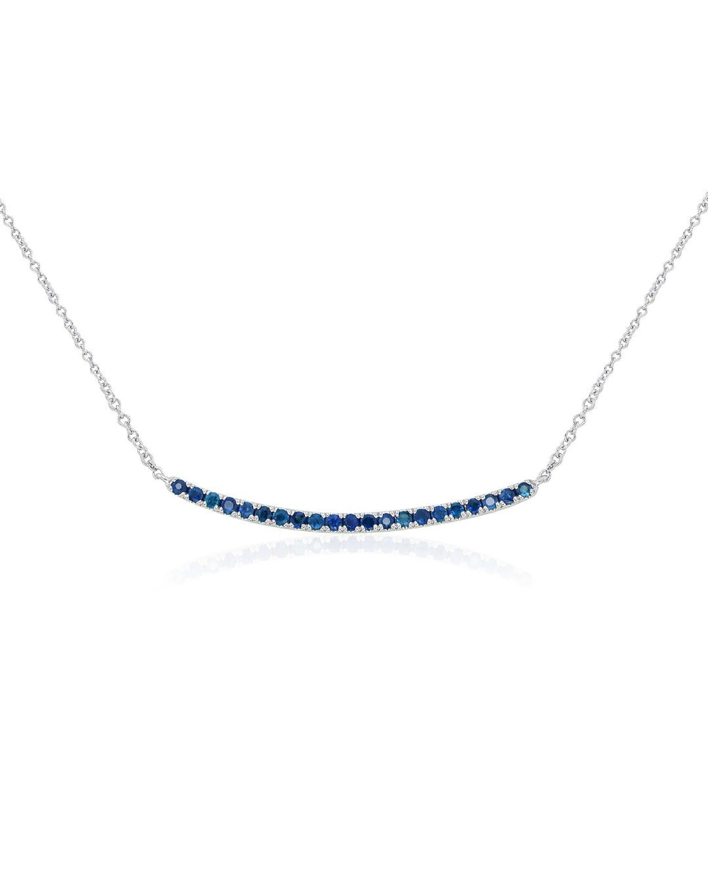 Collar Barra de Zafiros